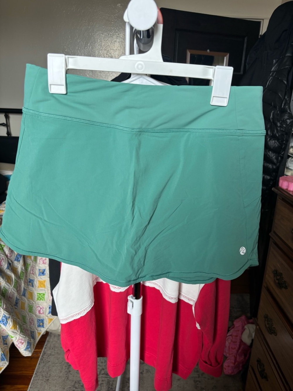 Rhoback Women's Athletic Skort in Teal Green